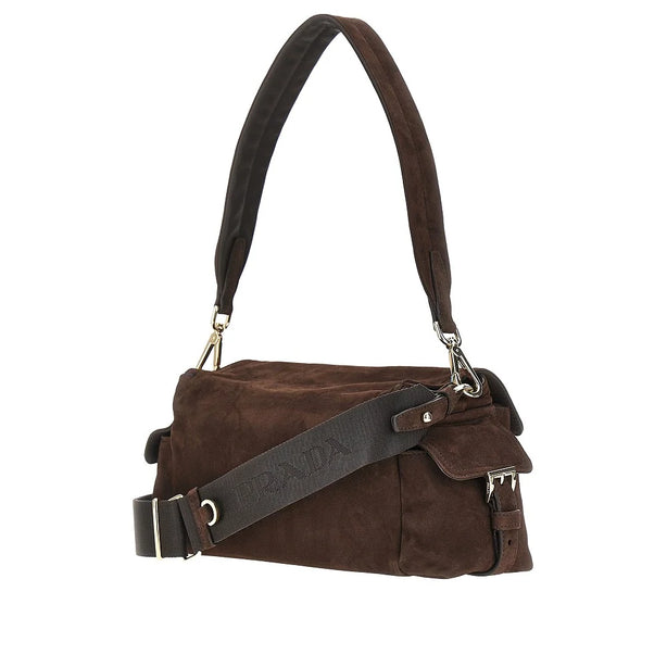 PRADA Suede leather medium 'Prada Explore' bag