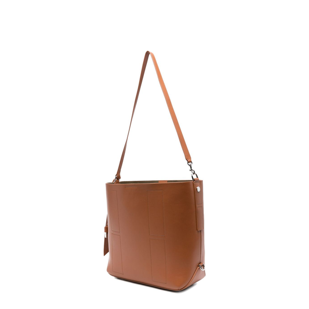 Hogan Hocket Medium Calf Leather Hobo Bag - Brown