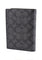 Coach Mens Passport Card Case In Signature Canvas - Charcoal/Black