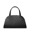 Pebbled Leather Shoulder Bag - Black