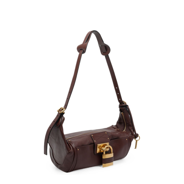 Paddington Small Buffalo Leather Shoulder Bag - Crafty Brown