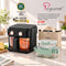 La Gourmet 5.5L Glass Air Fryer (Matt Black) +  La Gourmet PureGlas Borosilicate Glass Container Set with Pouch 1700ml + 370ml