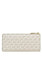 Michael Kors Jet Set Travel Large Signature Three Quarter Zip Wallet In Signature - Vanilla