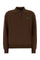Brown Silk Blend Polo Shirt