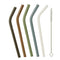 Glass Straws Set - set of 5