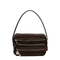Medium Calfskin Shoulder Bag - Chocolate Brown