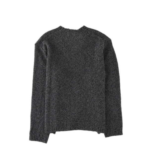 Twisted Ash Grey Wool Sweater