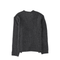 Twisted Ash Grey Wool Sweater