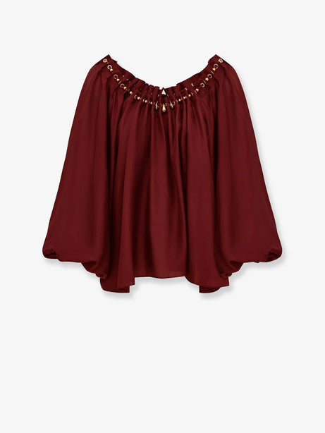 Zimmermann Aster silk shirt - Merlot