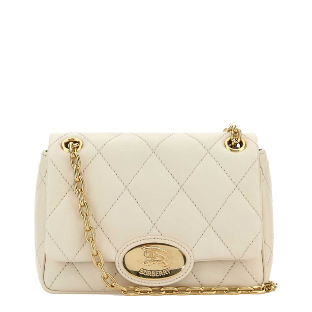 Strand Small Calf Leather Crossbody - Light Beige
