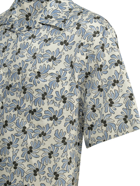 Prada Casual floral shirt - Light Blue