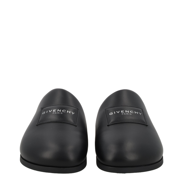 Givenchy Black Leather Slippers
