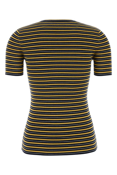 Embroidered Stretch Cotton T Shirt