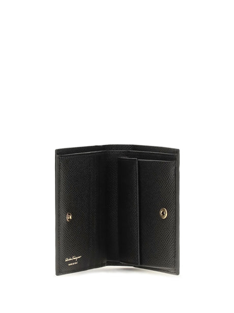 Ferragamo Gancini calfskin Wallet - Black