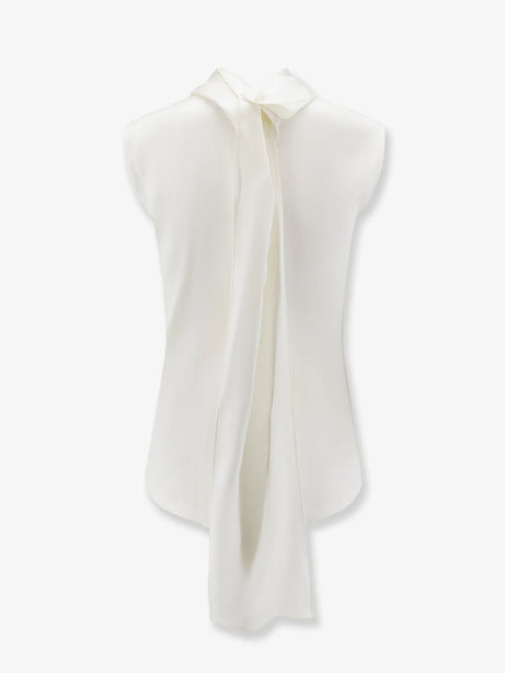 Bottega Veneta Stretch satin top - White