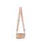 The Snapshot Calf Leather Crossbody - Taupe/Pink/Off-White