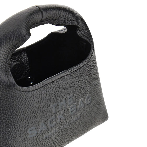 MARC JACOBS Grained leather micro 'The Sack' bag