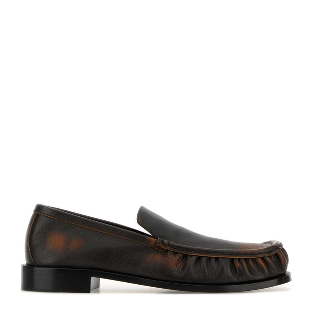 Brown Leather Sneakers 00100 Ms261 1325