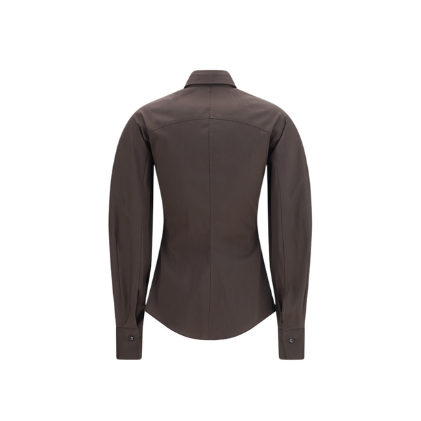 Cotton Blend Shirt With Tie