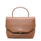 Mini Grained Leather Handbag - Brown