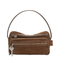 Camero Party Suede Shoulder Bag - Cognac Brown