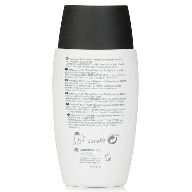 Heliocare 360 Mineral Tolerance Fluid Spf50 - 50ml/1.7oz