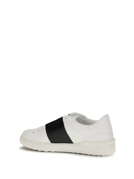 Valentino Garavani Open Sneakers - White/Black/White