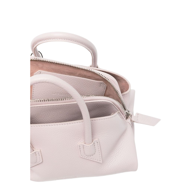 La Passeggiata Mini Grained Calf Leather Top-Handle Bag - Light Mauve