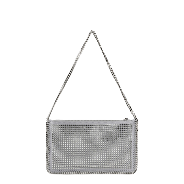 Falabella Small Fabric Shoulder Bag - Silver