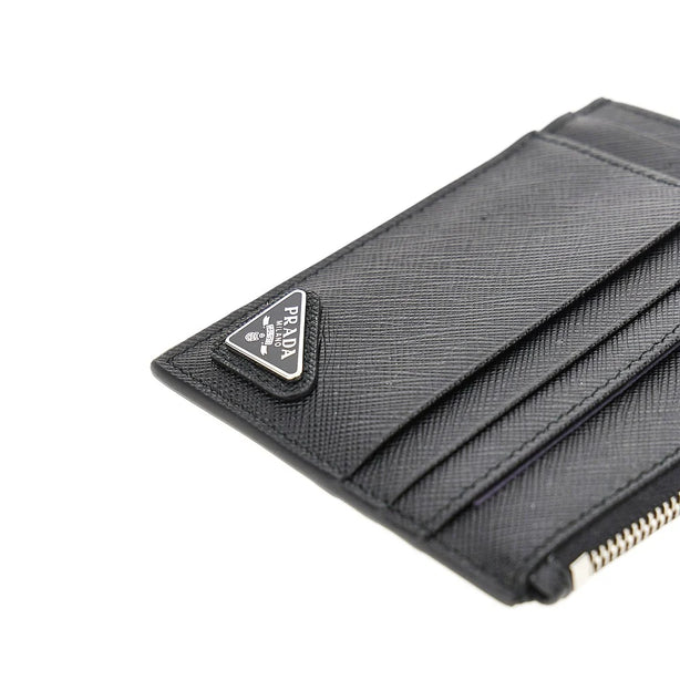 PRADA Saffiano leather cardholder pouch