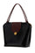 Black Leather Shopping Bag