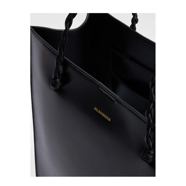 Tangle Medium Calfskin Tote - Black