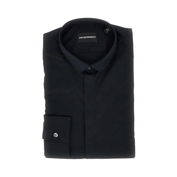 EMPORIO ARMANI Stretch twill shirt