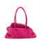 La Passeggiata Small Suede Top Handle Bag - Cyclamen