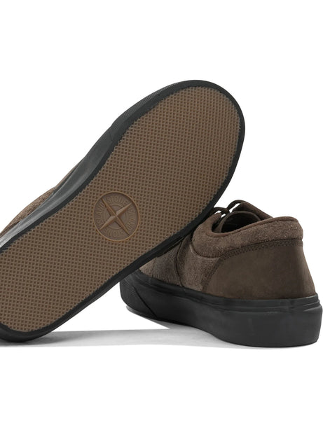 Stone Island Low-top suede sneakers - Brown