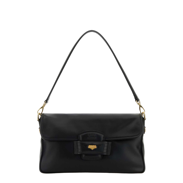 Calfskin Shoulder Bag - Black