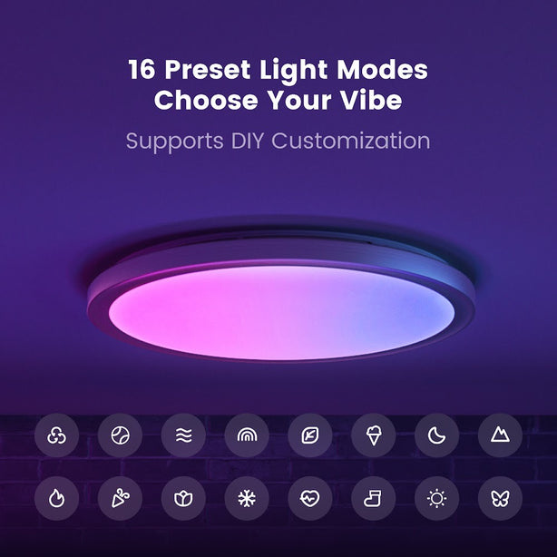 Yeelight Jupiter D C500 Smart Ceiling light Black - RGB (48cm)