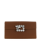 Dragonfly Flow Silk-blend Satin Clutch - Cacao