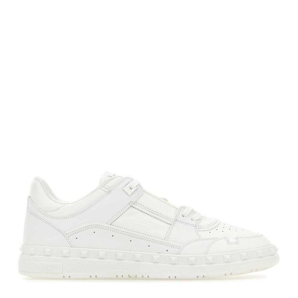 White Leather Freedots Sneakers