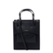 Pocket Medium Calf Leather Handbag - Black