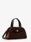 Tory Burch Romy Small suede satchel bag with shoulder strap - Darkcocoa