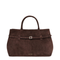 Le Cambon 35 Dark Brown Suede Bag