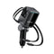 Acefast B27 60W Car Charger With Two Retractable Cables (2USB-C+1USB-L+1USB-A) - Metal Gray