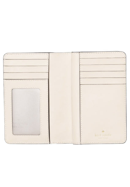 Kate Spade Spade Flower Medium Bifold Wallet - Dark Beige/Multi