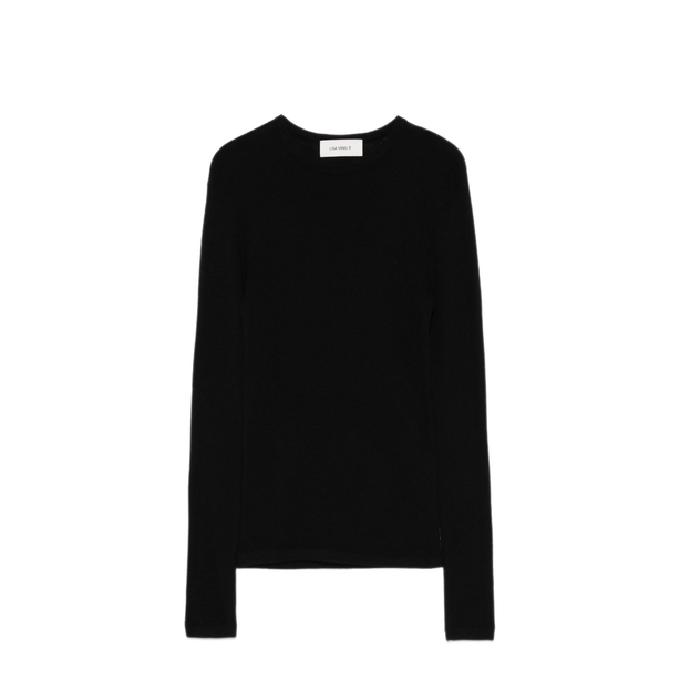 Black Crew Neck Long Sleeve T Shirt
