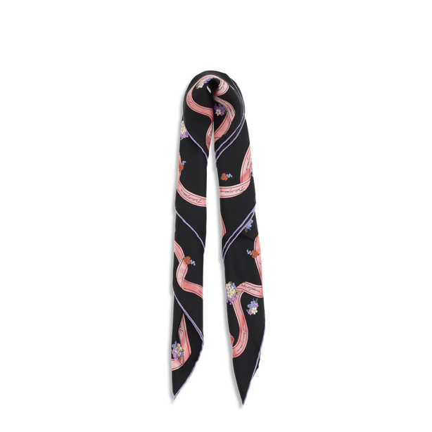 Silk Scarf With Floral Print