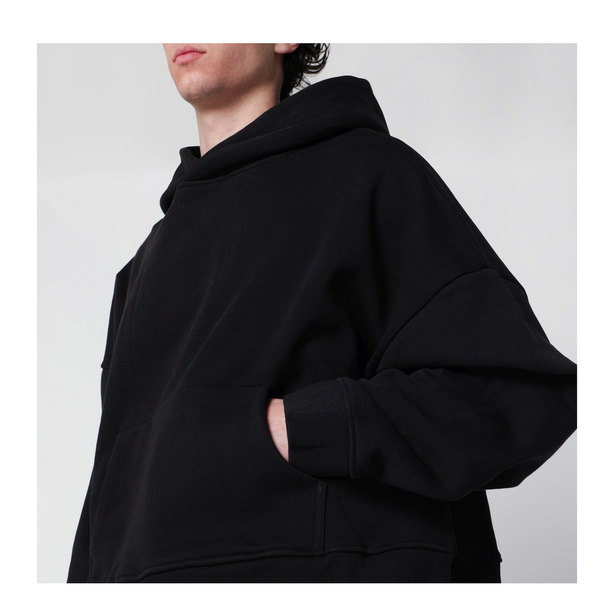 Black Cotton Sweatshirt