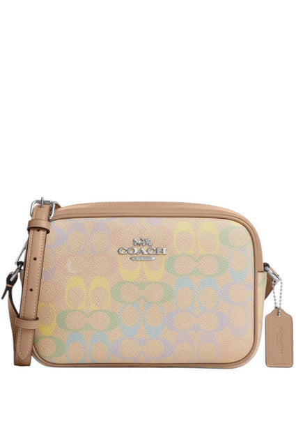 Coach Jamie Camera Bag In Rainbow Signature Canvas - Sand/Multi