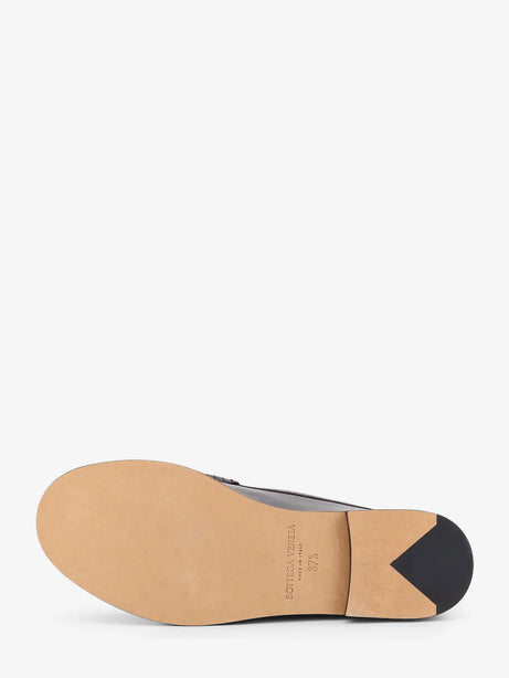 Bottega Veneta Silenzio leather loafers with Intrecciato motif - Espresso