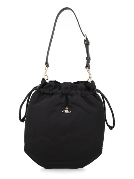 Small Viscose Handbag - Black